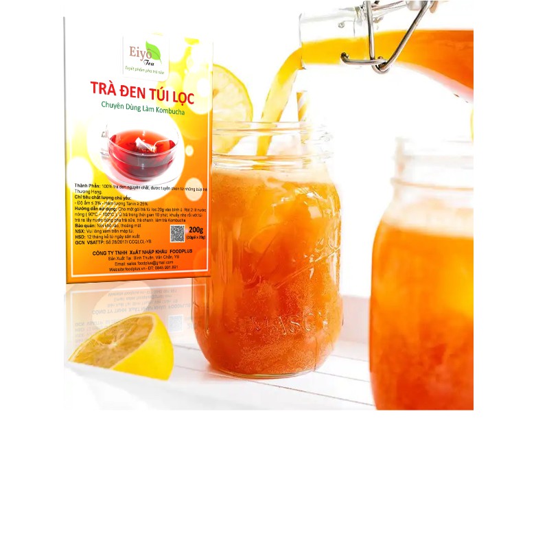 Trà Đen Túi Lọc Chuyên dùng làm Trà KOMBUCHA ( Trà đen chuyên nuôi SCOBY ).