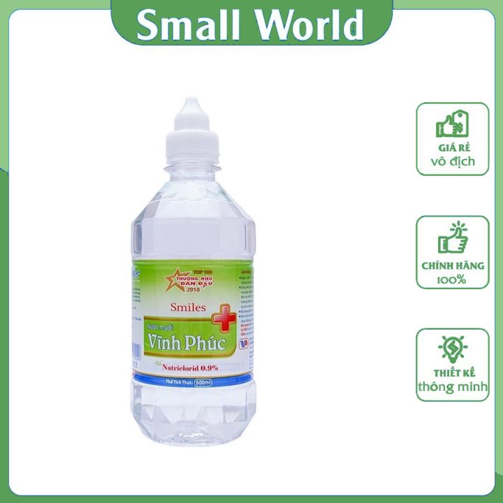 Nước muối sinh lý,Nước muối súc miệng Natri Clorid 0.9%