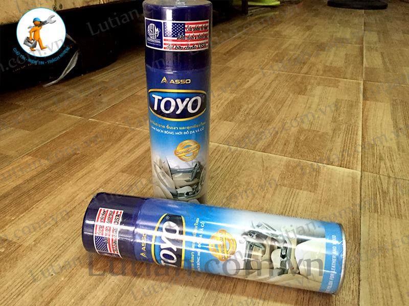 Toyo xịt bóng đồ da và đồ gỗ