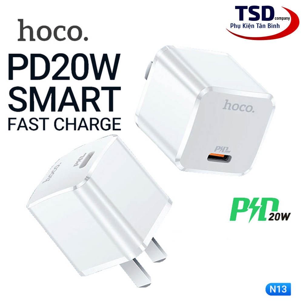 Củ sạc nhanh hoco n13 pd 20w chính hãng