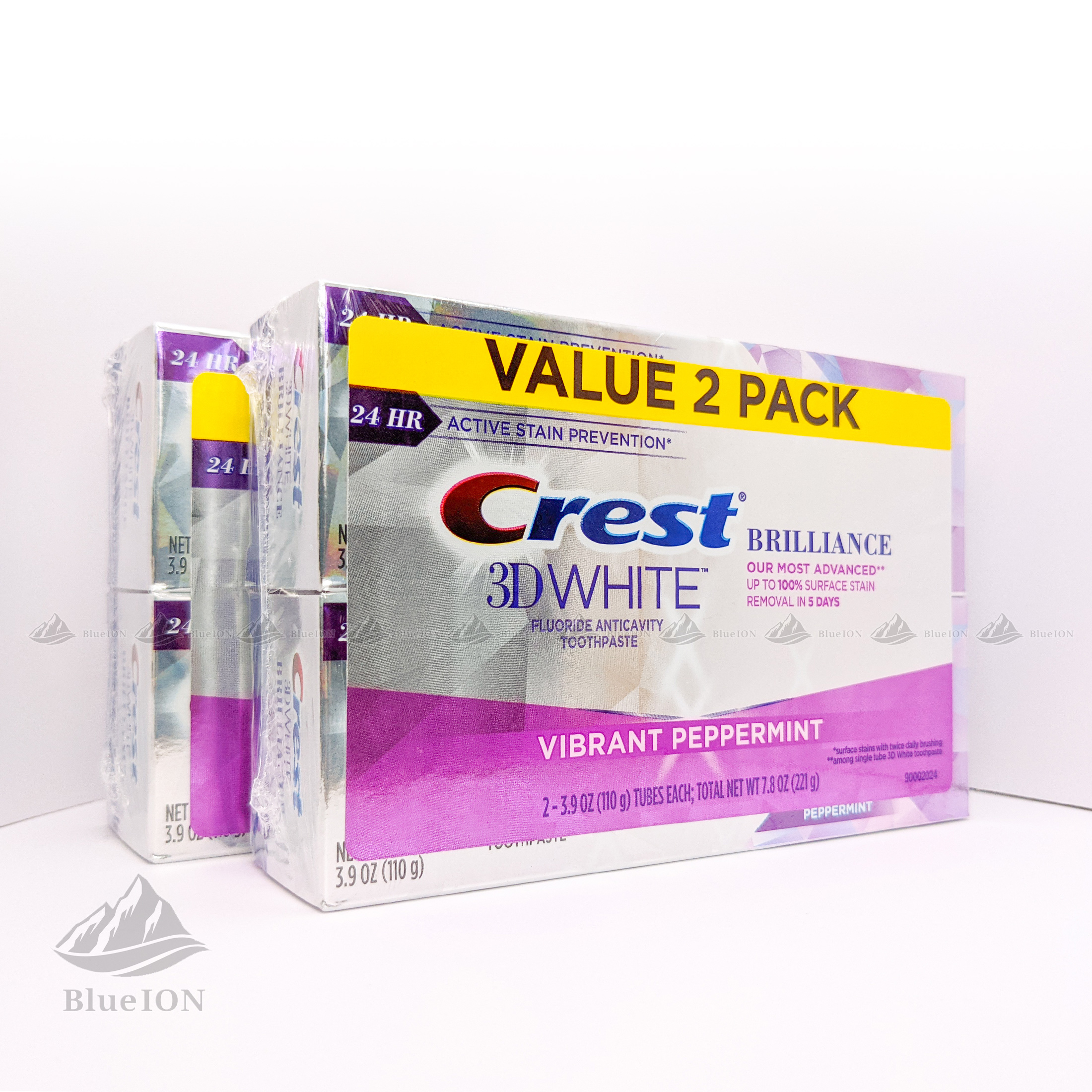 [Hàng Mỹ] Kem đánh răng Crest 3D White Brilliance Vibrant Peppermint