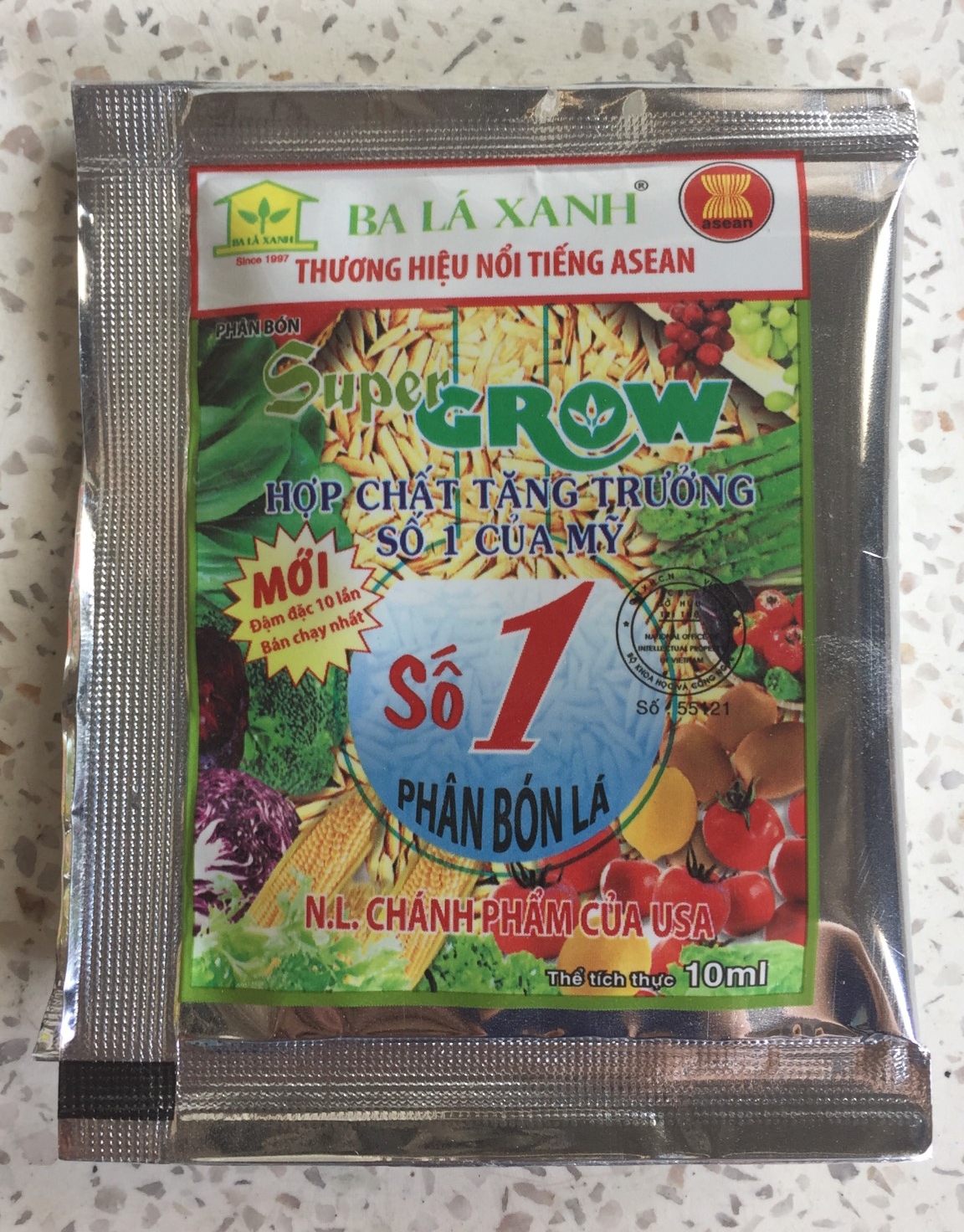 Phân bón lá - ba lá xanh - grow số 1 - 1 hộp