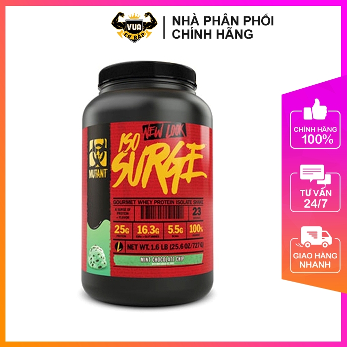 Sữa tăng cơ mutant iso surge 1.6lbs – hộp 727g