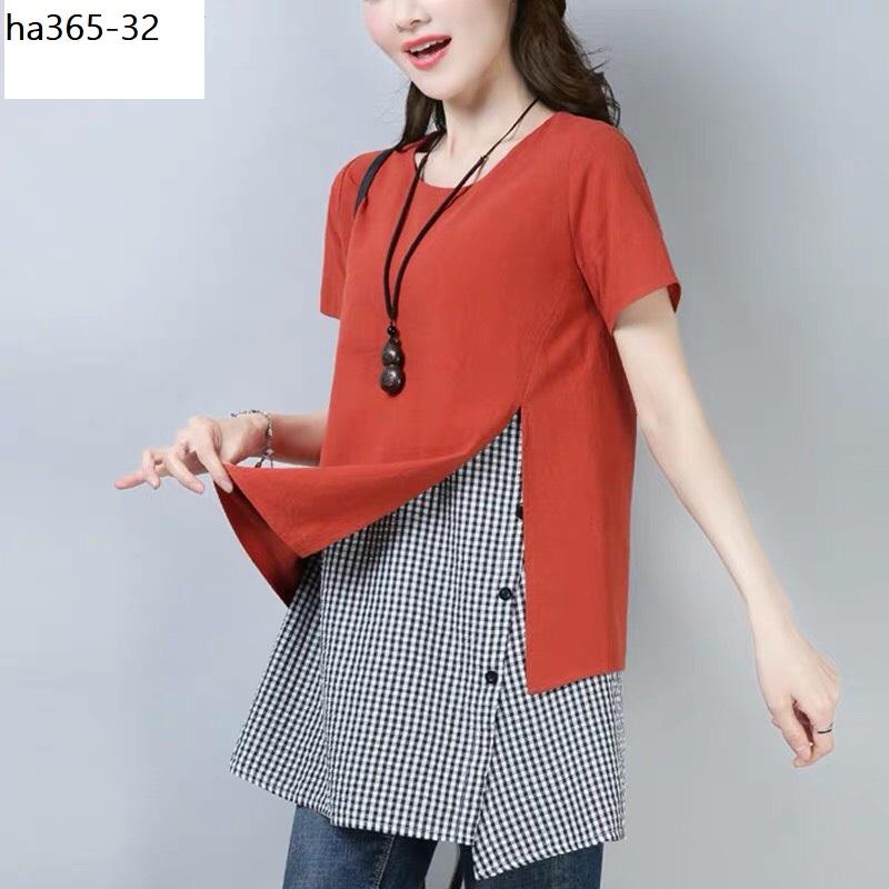 ha365- Áo phom suông phối màu cao cấp