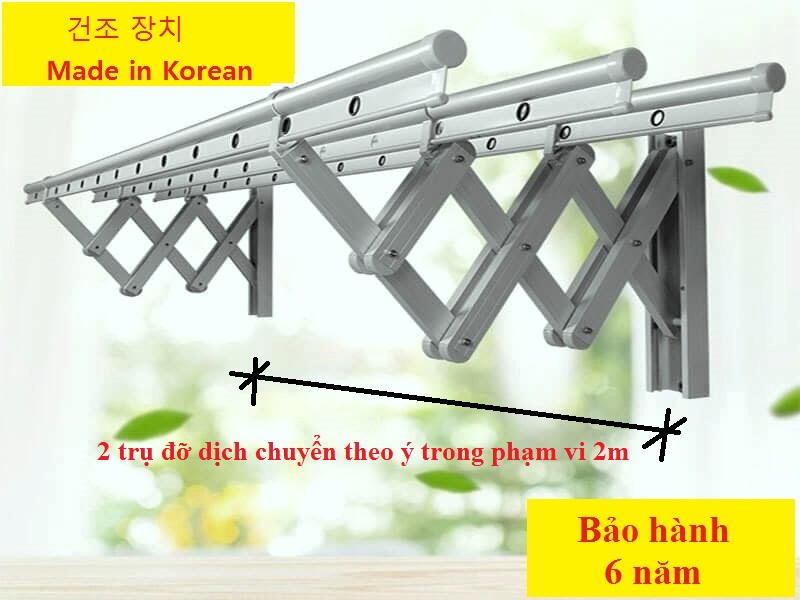 Giàn phơi gắn tường Hàn Quốc