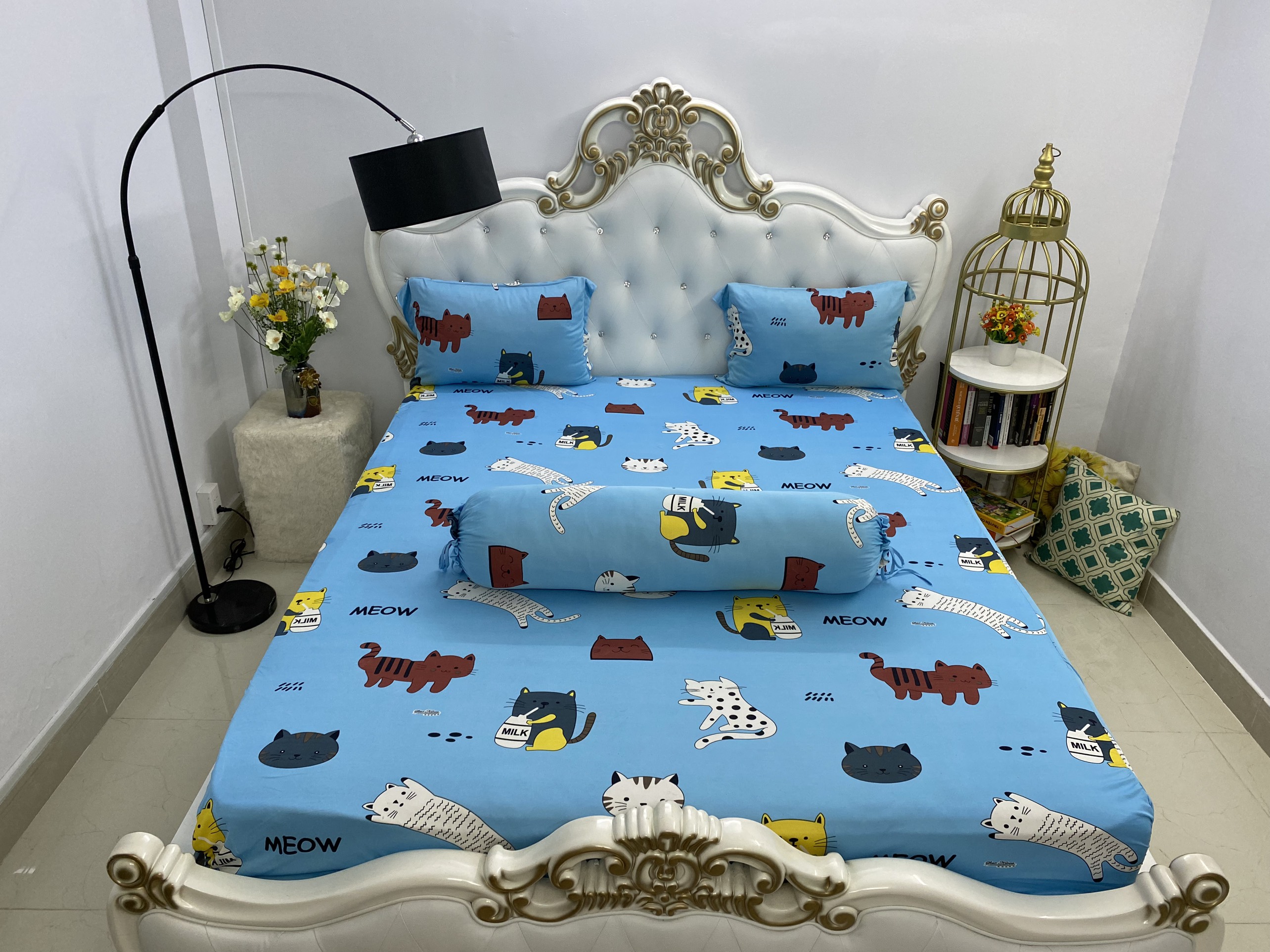 [HCM]Bộ drap thun Hàn Quốc mát lạnh {4 món} đủ size