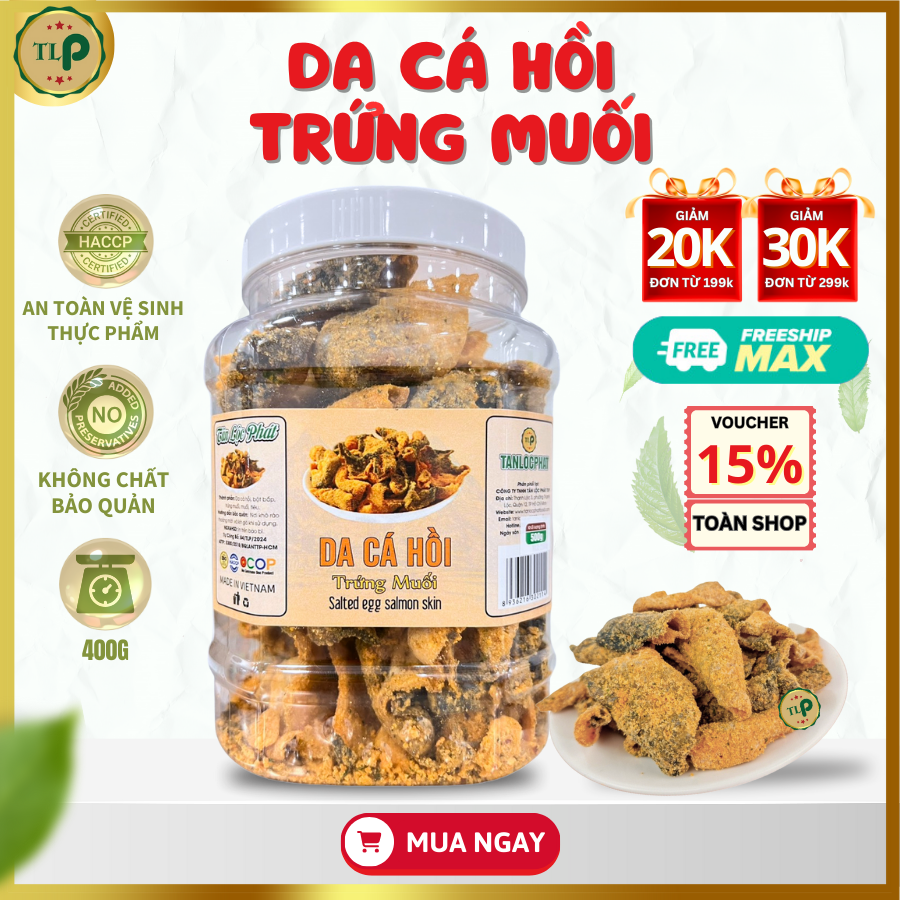 Da cá hồi trứng muối tân lộc phát - hũ 400g