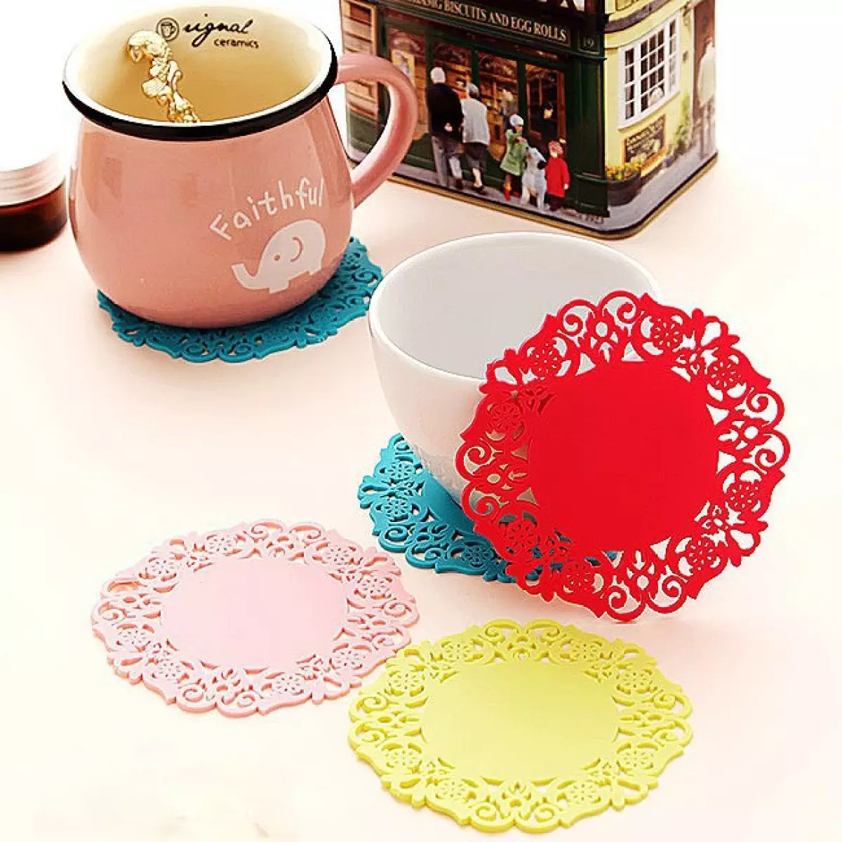Combo 10 miếng lót 10 hoa văn Silicon