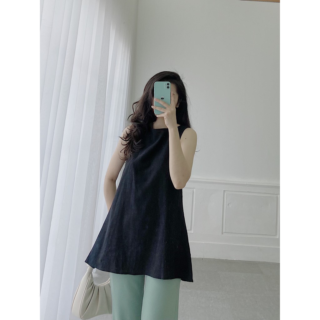 YU CHERRY | Áo nữ  Basic Long Tank Top YA364