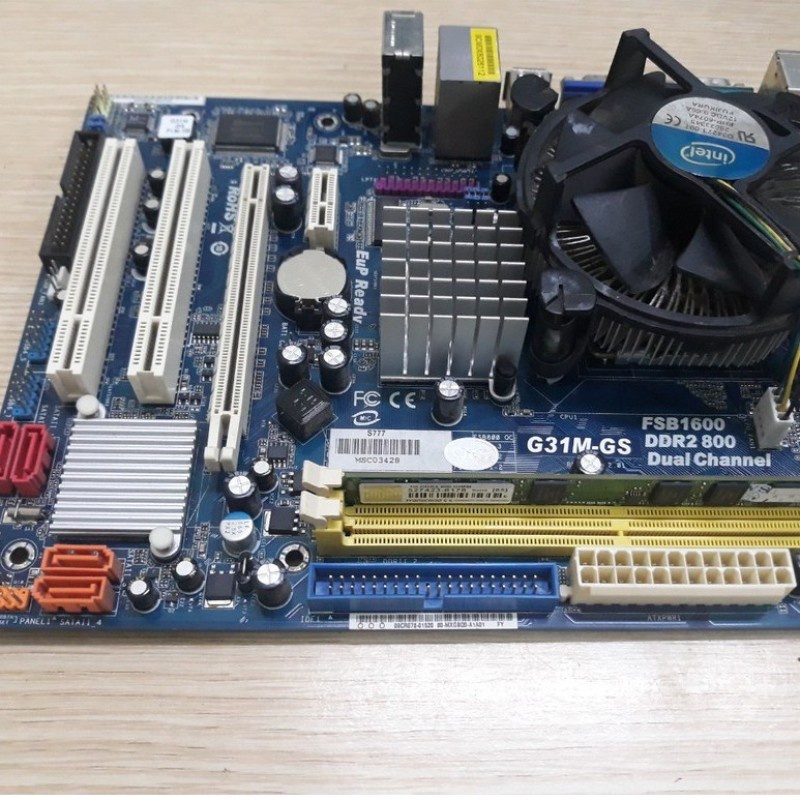 Combo Main  G31 + CPU 5700/7500 Socket 775 + Ram DDR2 4GB