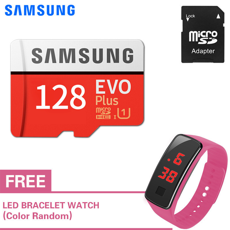 Thẻ nhớ Micro SDXC Samsung EVO Plus 128GB 100MB/s với Đồng hồ LED miễn phí