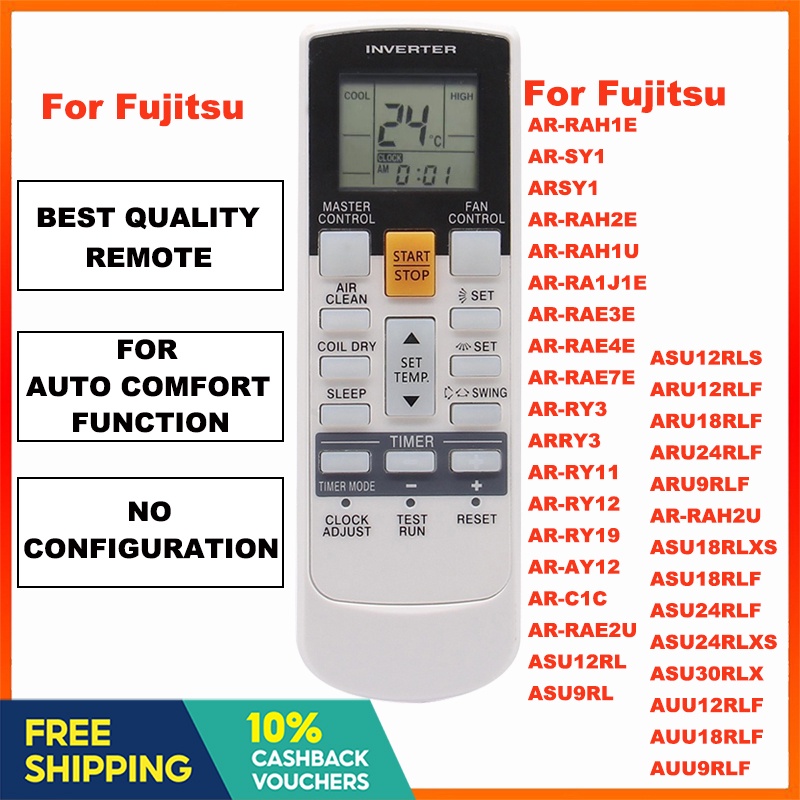 Điều hòa không khí điều khiển từ xa điều khiển cho fujitsu biến tần ar-ry12 ar-ry13 ar-r ar-ry14 ar-ry14 ar-ry điều khiển từ xa ar-rah1e ar-sy1 arsy1 ar-ra