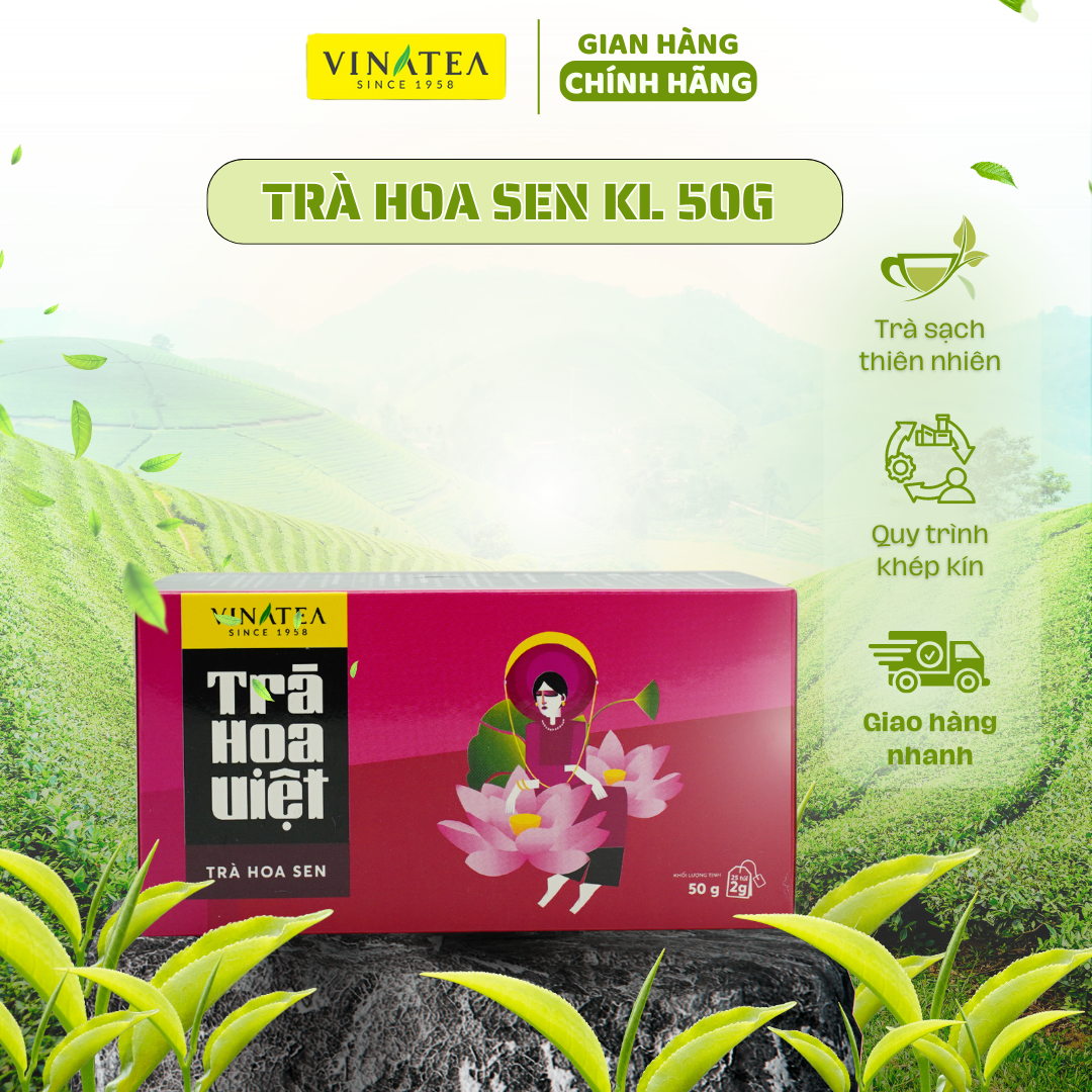 Trà Hoa Việt - Hoa Sen Túi lọc Vinatea