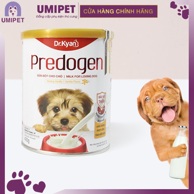 Sữa bột cho Chó Dr.Kyan Predogen (Hộp thiếc 400gr) UMIPET - Sữa bột cho thú cưng của bạn