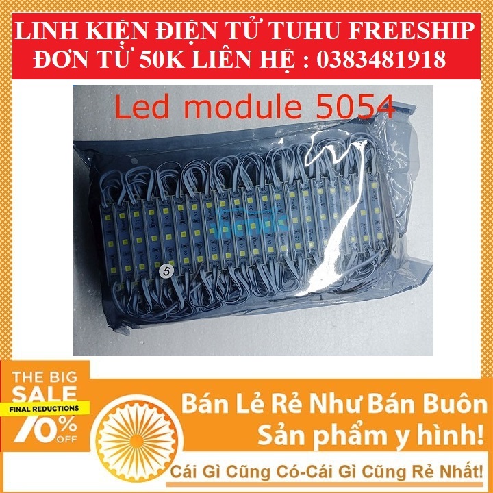 Led hắt siêu sáng 5054 12V - 3 Bóng Siêu Sáng