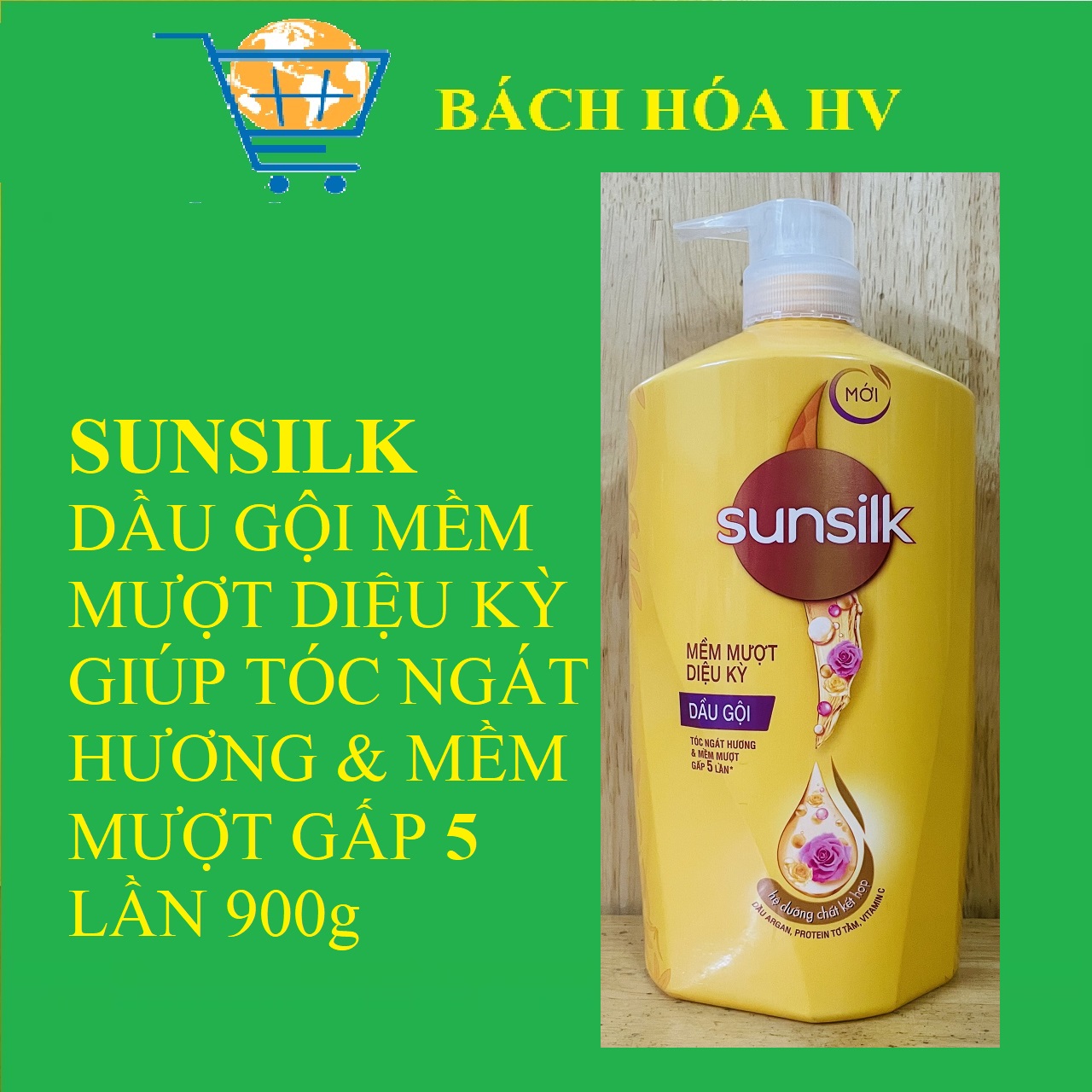 SUNSILK Dầu gội 900g - BACH HOA HV