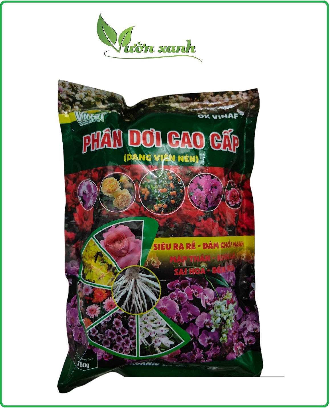 Phân dơi viên nén cao cấp túi 700gr dinh dưỡng cao, thúc cây mạnh