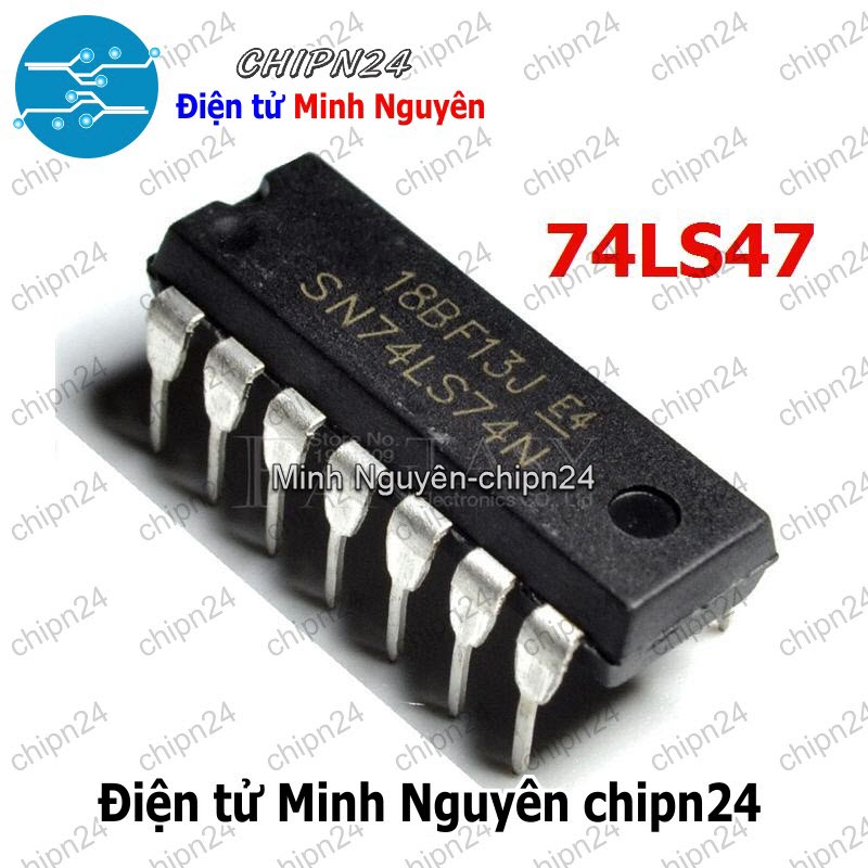 [2 con] (DIP) IC 7474 74HC74 DIP-14 (SN74HC74N) (IC Flip-Flop D) - HH004314
