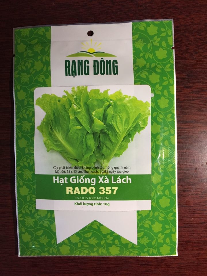 Hạt giống xà lách gói 10gr - rado 357