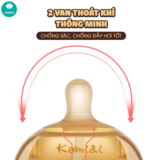 Bình sữa Kamidi PPSU chuyên tập ti cho bé