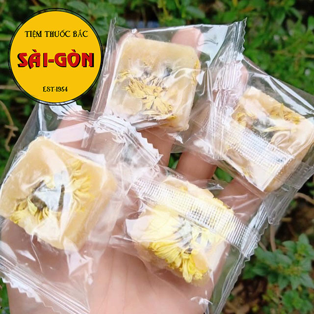 20 viên trà hoa cúc đường phèn mật ong