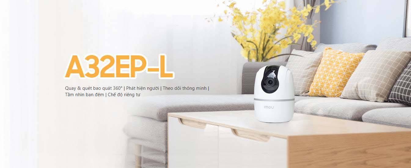 Camera Wifi IMOU A32EP 2K Thu Âm, Báo Động, Đàm Thoại 2 Chiều