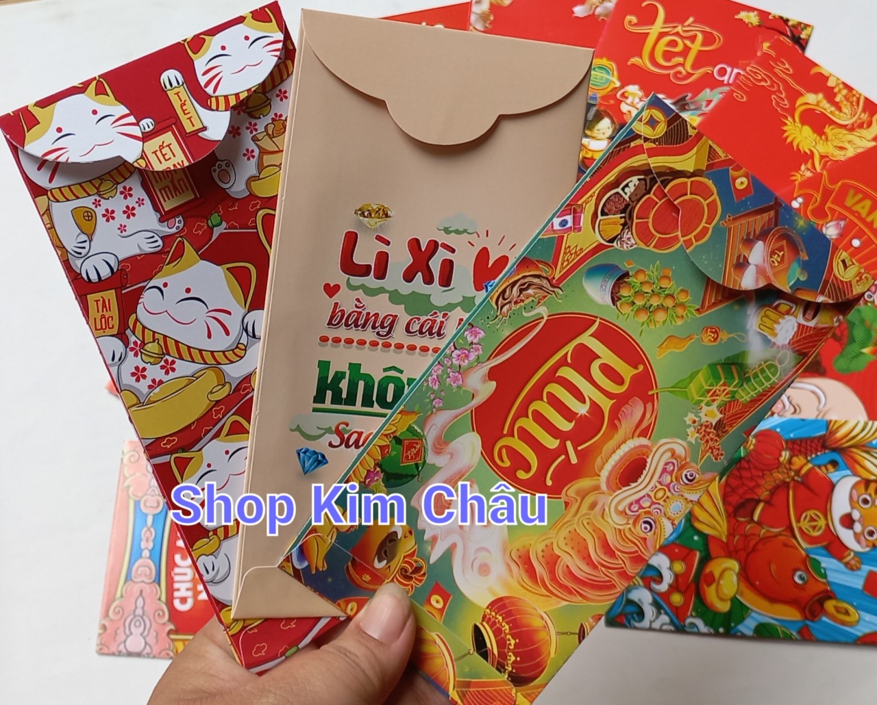 Combo 100 Bao Lì Xì Tết 2026 Mix nhiều mẫu