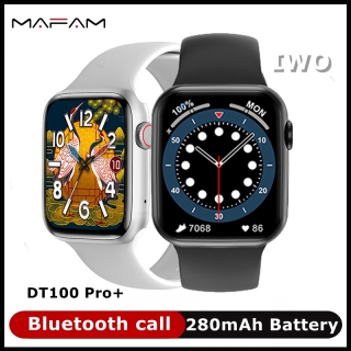 MAFAM Đồng Hồ Thông Minh IWO DT100 Pro + Mới 2021 Đồng Hồ Thời Gian Chờ Dài Chống Nước IP68 Màn Hình Vuông 1.78Inch Bluetooth Gọi Điện thumbnail