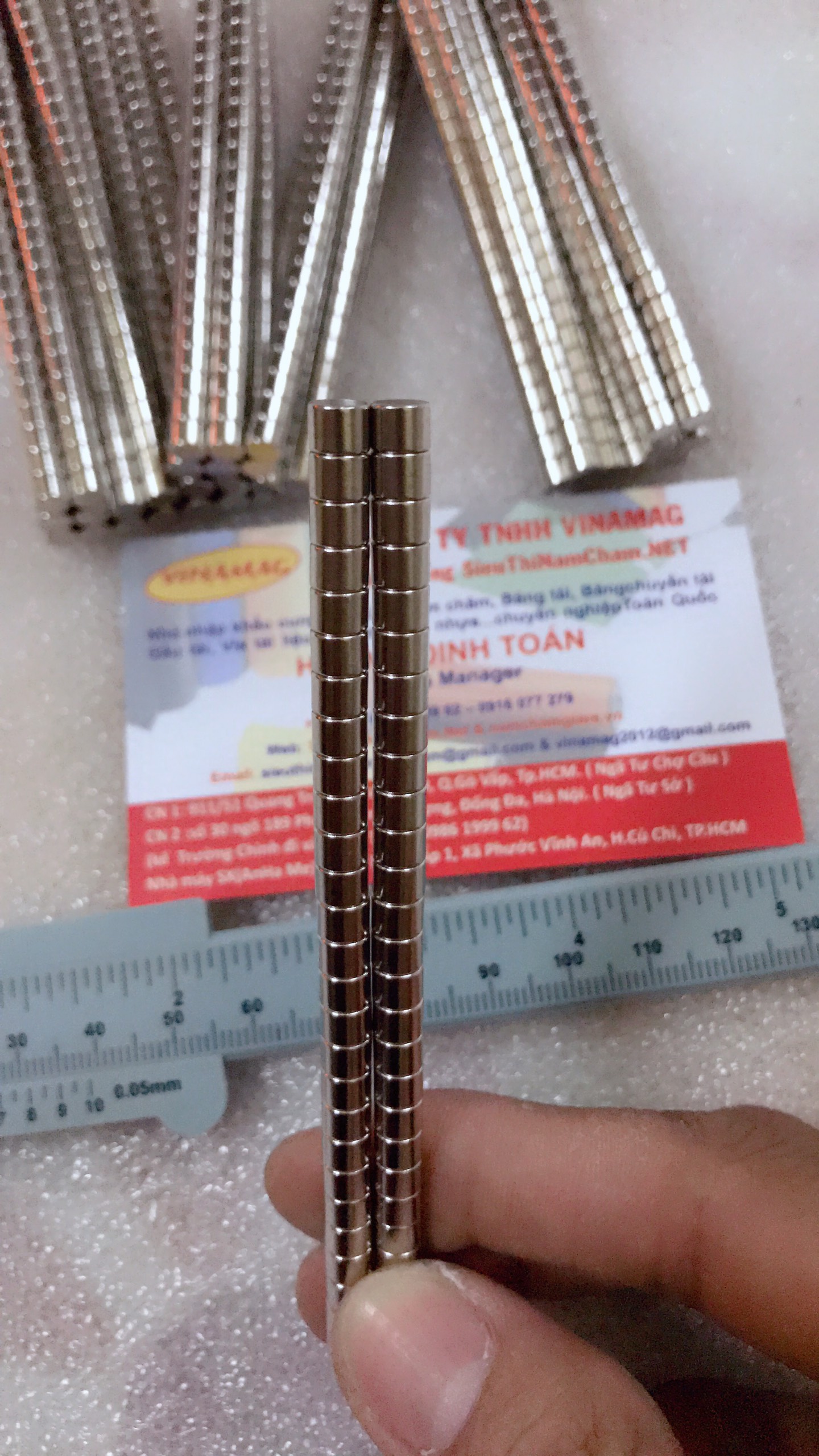 nam châm viên D5x4mm vĩnh cửu siêu mạnh ( 10 viên)