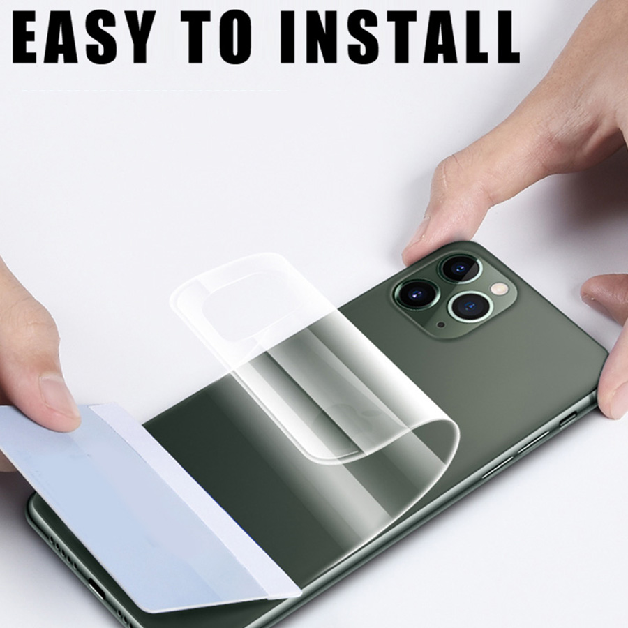 Miếng Dán Màn Hình Sau Cho iPhone 15 Pro Max iPhone 15 Plus 14 Pro Max 13 12 11 Pro Max 13 Mini X XR XS Max 6 6s 7 8 Plus SE 2020 SE3 2022 Dán Film Dẻo Full Màn Cong