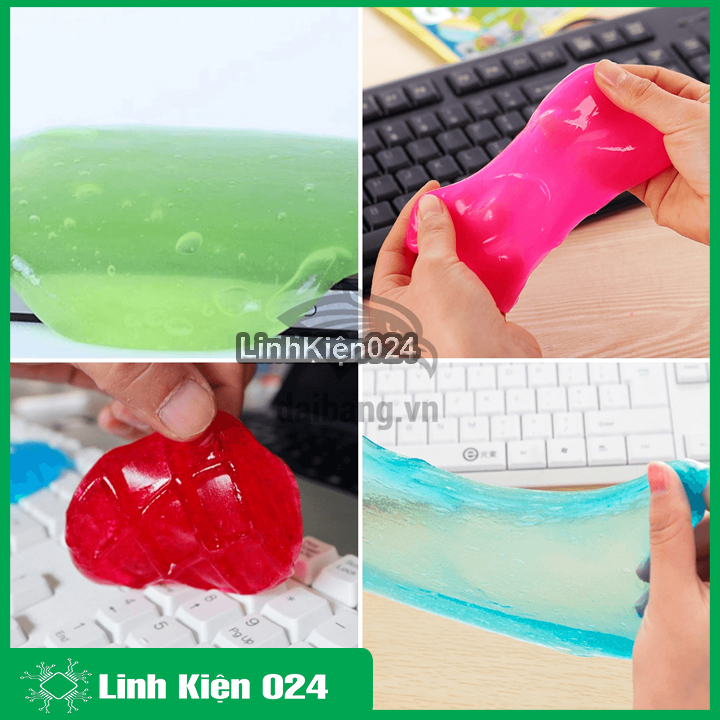 Gel lau bụi Slime làm sạch bụi bẩn bàn phím, ô tô và vật dụng gia đình