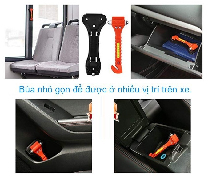 Búa phá kính thoát hiểm ô tô