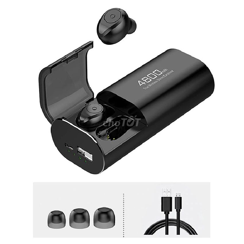 Tai Nghe không dây Bluetooth S11 5.0 TWS - Kiêm Sạc Dự Phòng Cho Điện Thoại Chống Nước IPX5-Bass siêu trầm