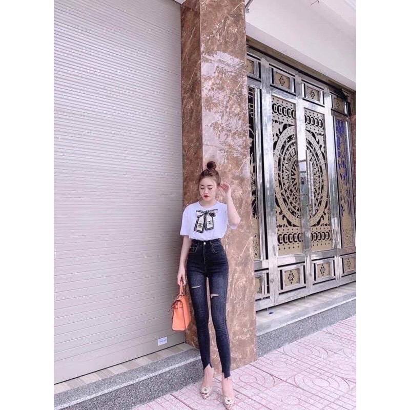 ÁO THUN CHỮ X NƠ CỔ DH12