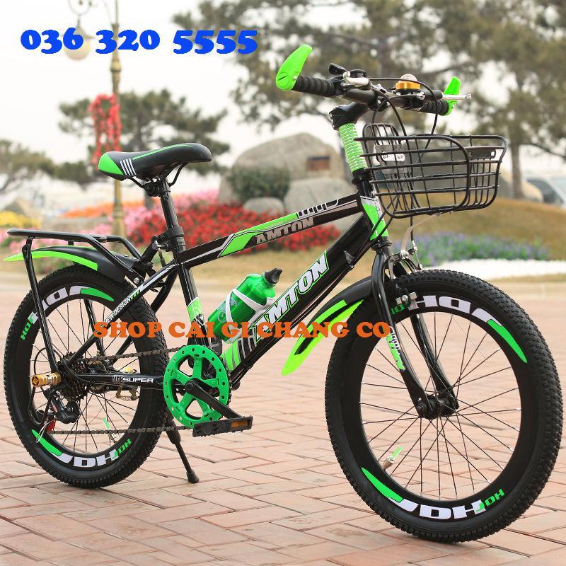XE ĐẠP THỂ THAO CHO NAM TỪ 7 TUỔI ĐẾN 10 TUỔI TẶNG KÈM GIỎ VÈ GÁCBAGA (HÀNG CHUẨN)