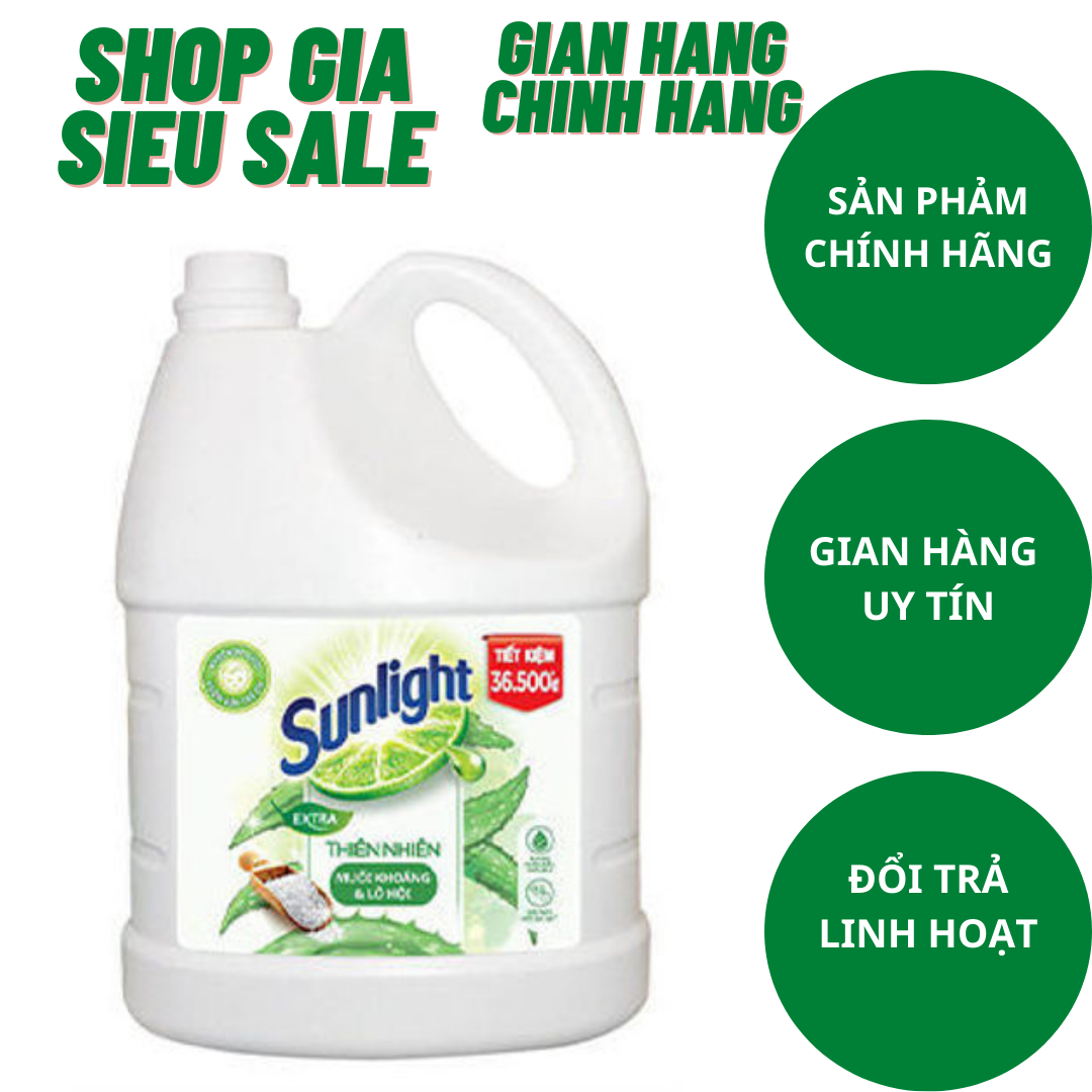 Nước rửa chén Sunlight Thiên Nhiên can 3.6kg