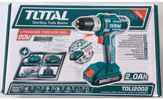 [HCM]Máy khoan vặn vít dùng pin Total TDLI2002 20V (2 PIN + 47 món linh kiện)