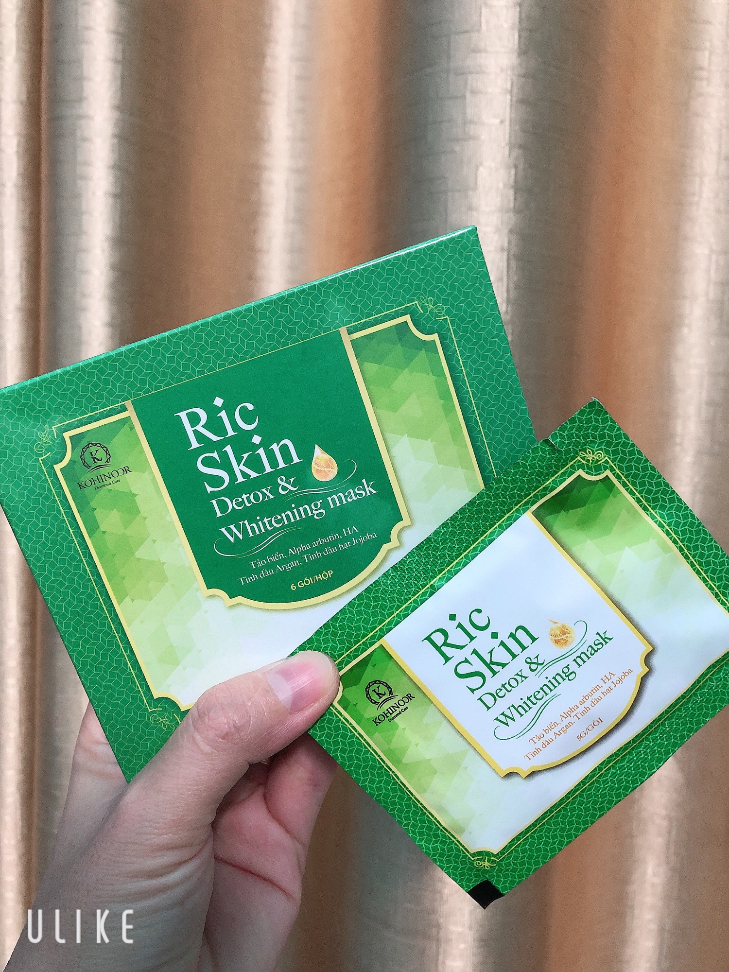 [HCM]Mặt nạ thải đôc Ric skin (1h 6 gói )