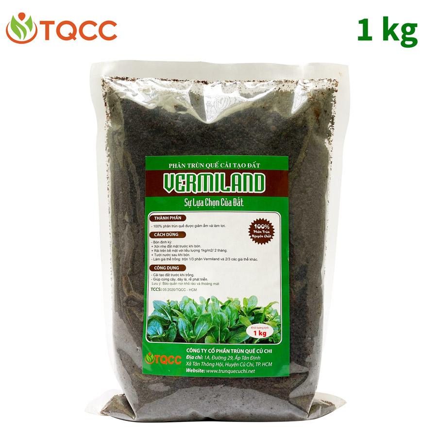 Phân trùn quế cải tạo đất Vermiland 1kg
