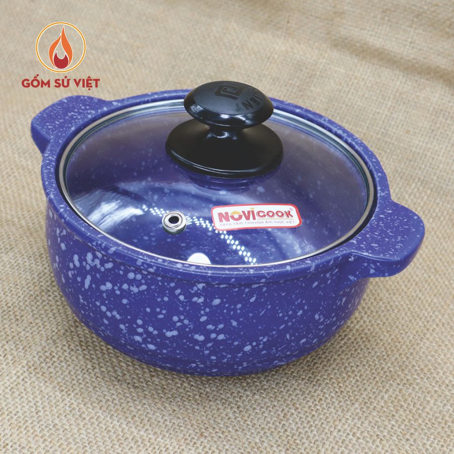 Nồi Sứ Sâu Vân Đá Cao Cấp 700ML