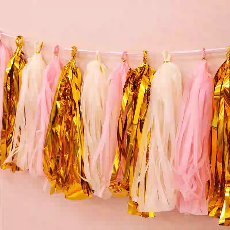 set 5 tua rua giấy lụa trang trí