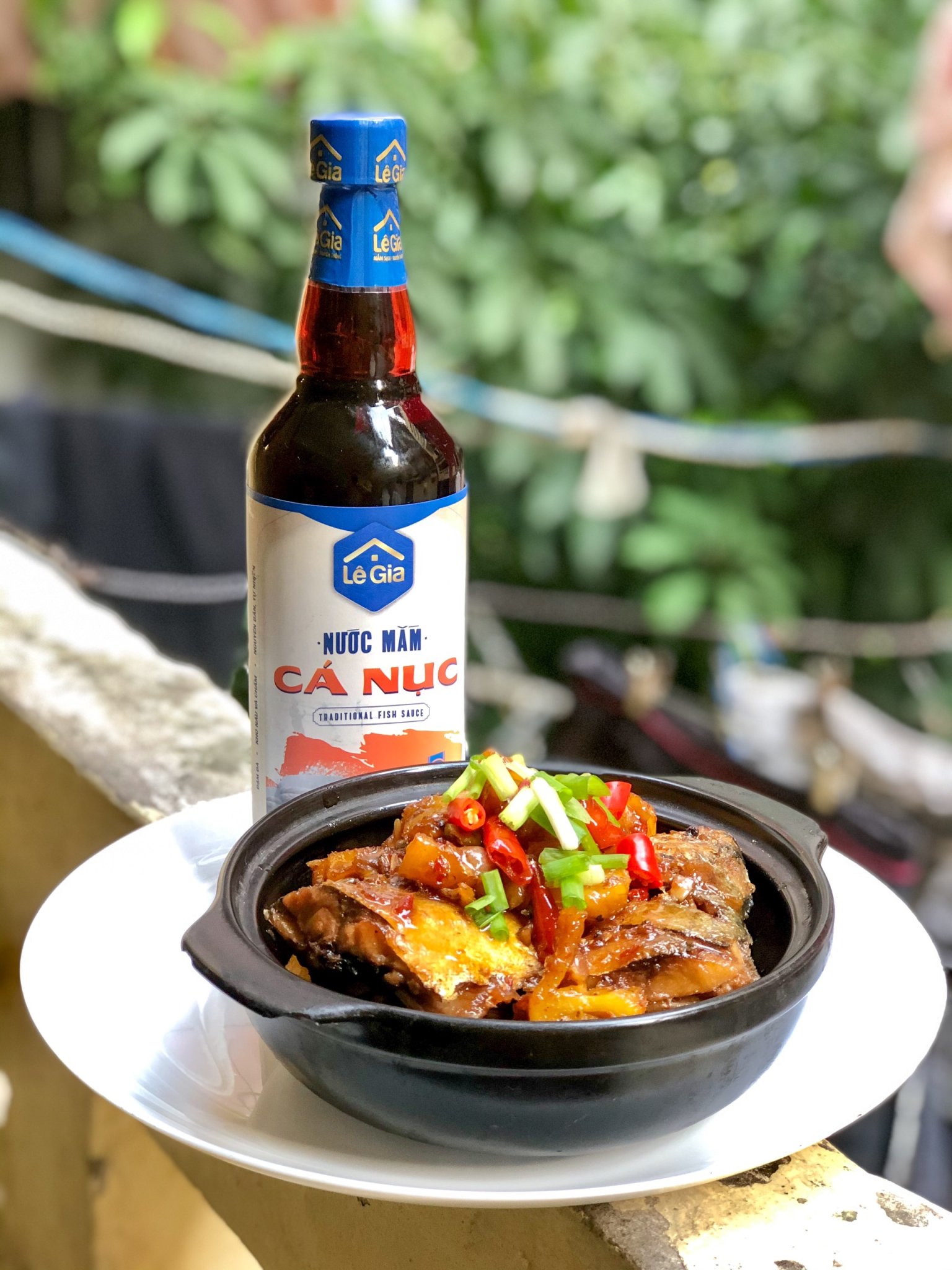 Nước Mắm Cá Nục Lê Gia chai 525ml