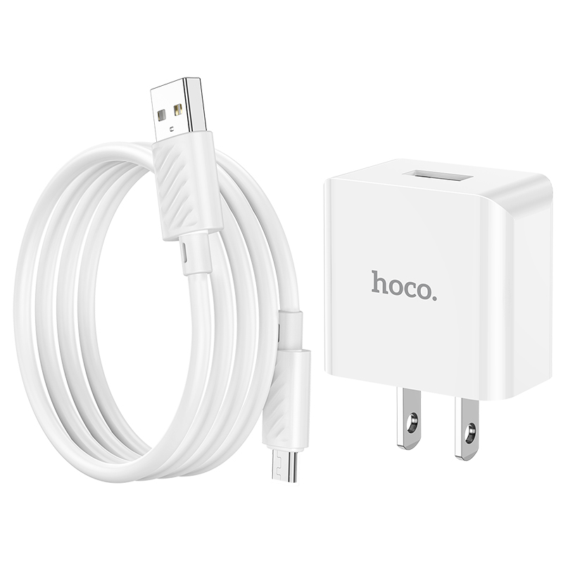 Bộ Sạc Cáp Hoco C106 Cổng iPhone - Type C - Micro 2.1A 10.5W Dài 1m