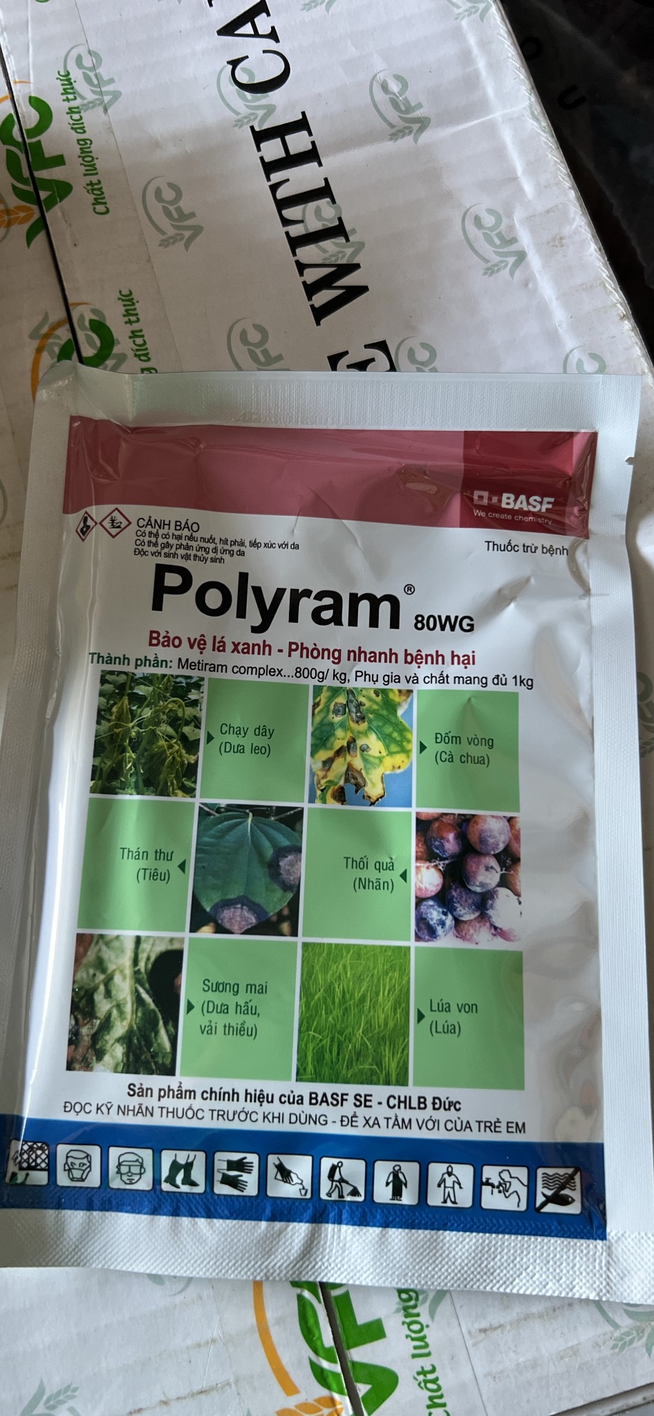 Thuốc trừ bệnh Polyram 80wg (gói 100gr)