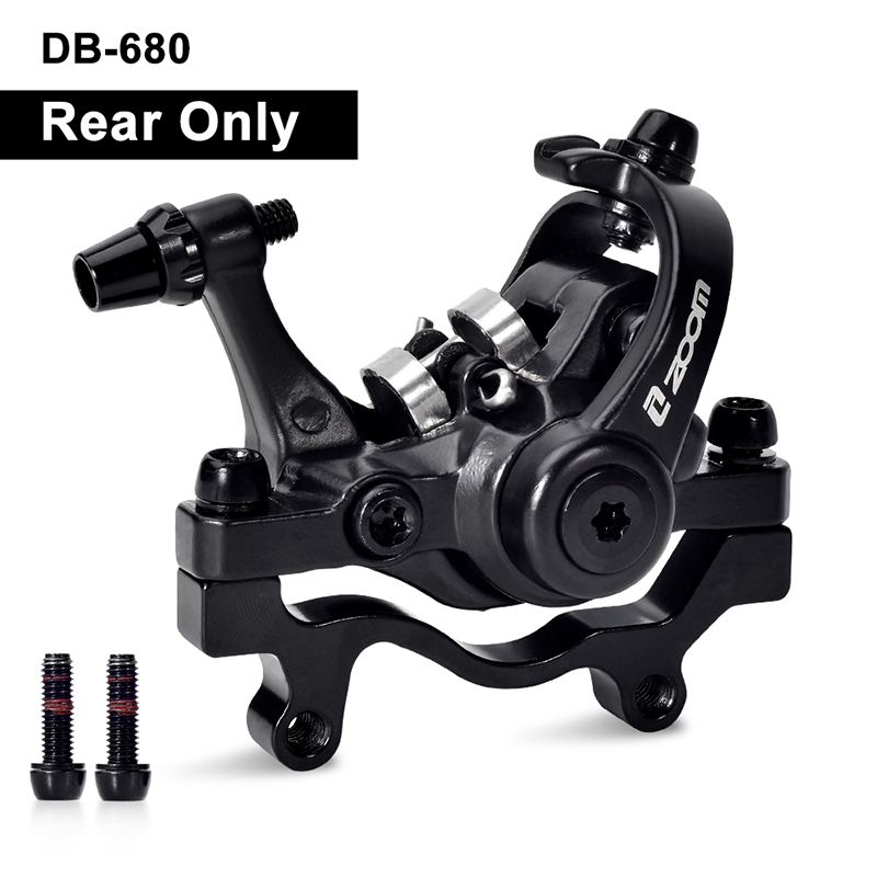 Cơ khí đĩa phanh mtb phụ tùng xe đạp zoom db-680 dòng kéo hợp kim nhôm núi gấp xe đạp phanh caliper bộ đĩa