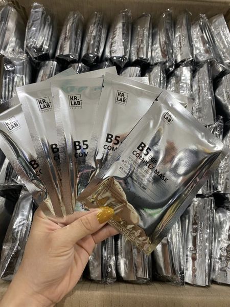 Lẻ 1 miếng Mặt Nạ Cấp Ẩm Phục Hồi Da B5 EGF Complex mask KR.lab
