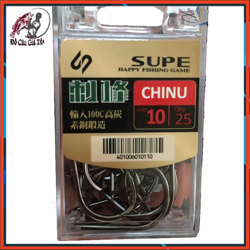 Lưỡi câu cá nhật bản chinu supe, lưỡi câu đơn, lưỡi câu không gỉ, lưỡi câu cá chép, rô phi chất lượng