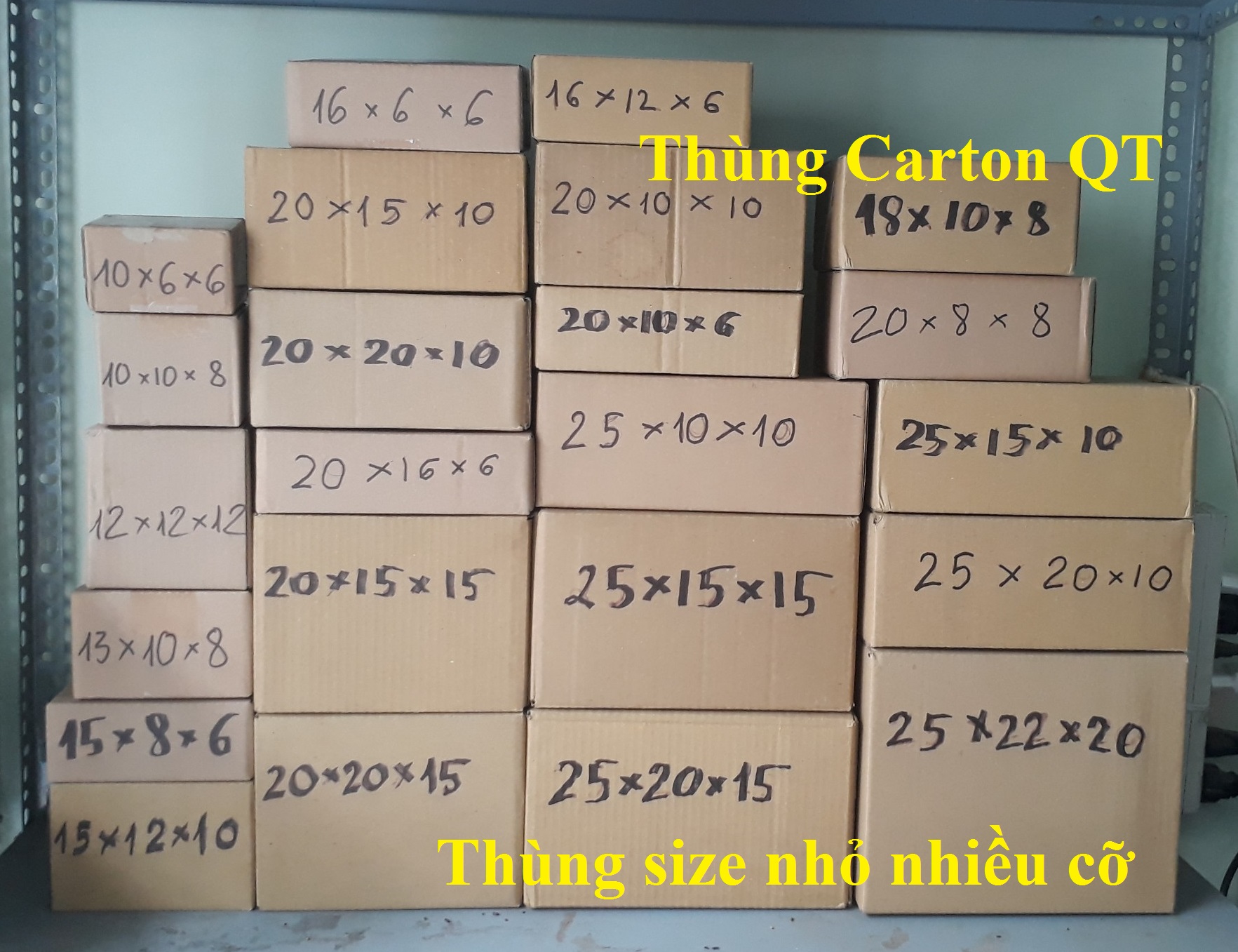 Combo 10 Thùng Carton size nhỏ đóng hàng