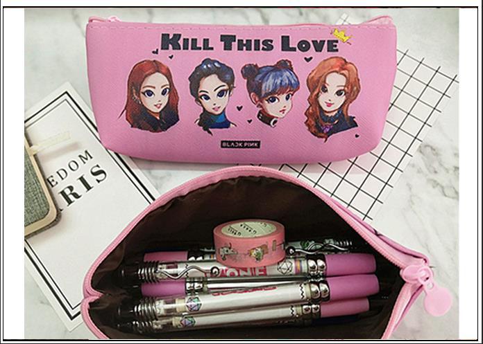 Túi bút Blackpink hồng