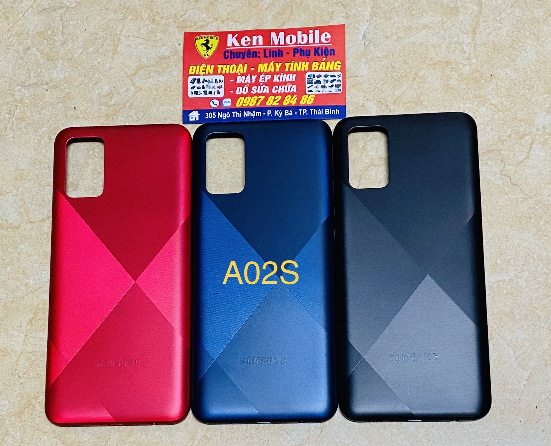 Vỏ lưng - khung xương đỡ màn samsung galaxy a02s / a025f